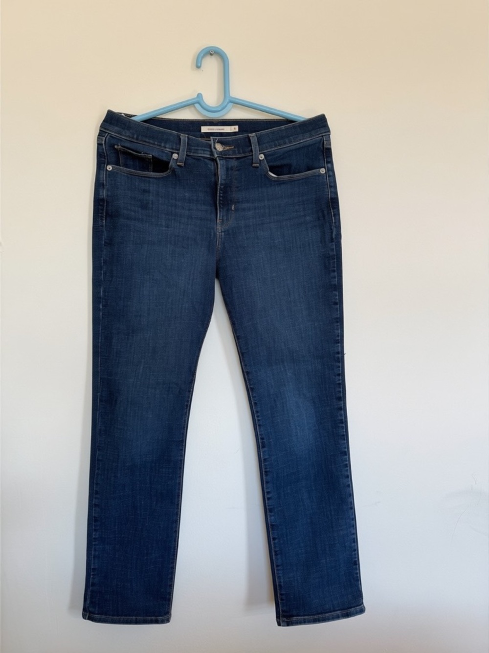 Levi's Dark Blue Straight-Leg Women’s Jeans